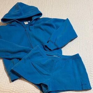 Aritzia cozy fleece sweat set